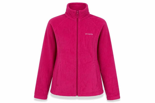 Columbia Women's Pink Fleece Full Zip Active Jacket Size M