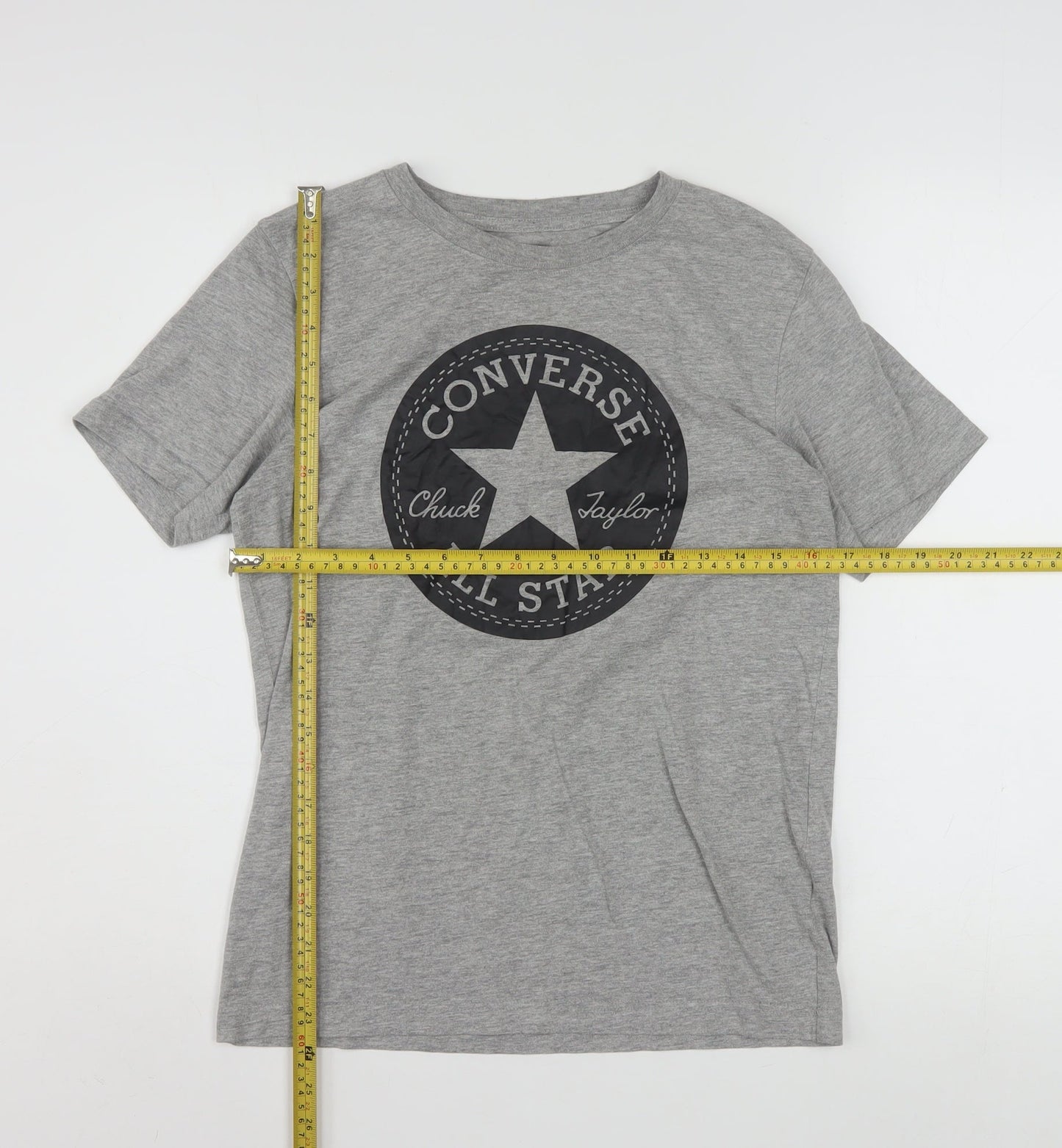 Converse Boys Grey Logo T-Shirt 12-13 Years Casual Short Sleeve Top