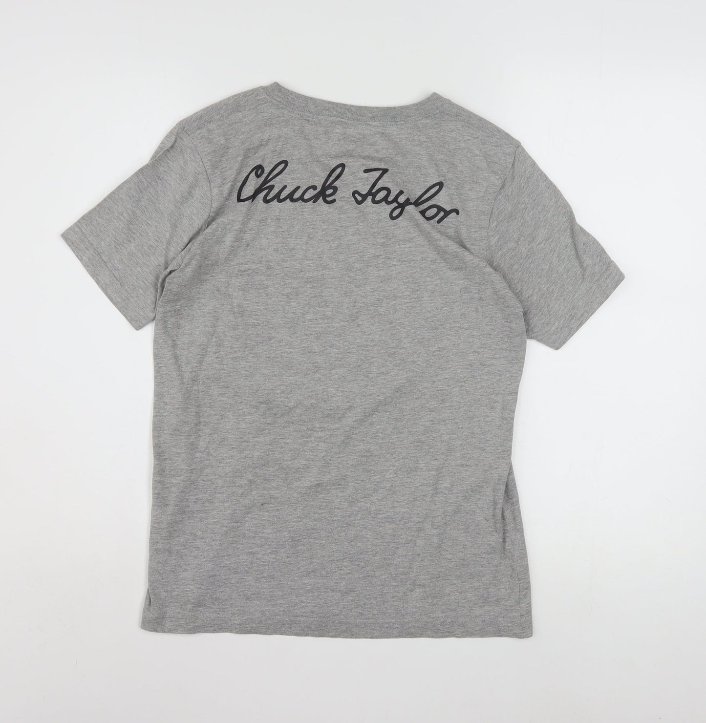 Converse Boys Grey Logo T-Shirt 12-13 Years Casual Short Sleeve Top