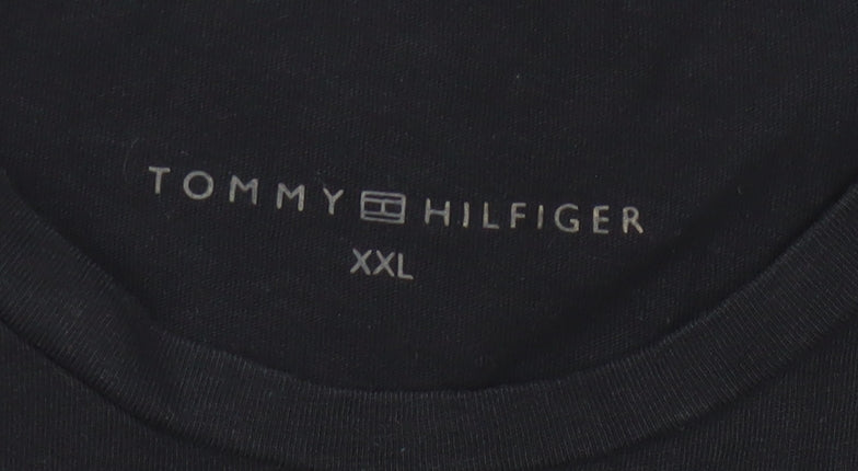 Tommy Hilfiger Women's Black 2XL Cotton Basic T-Shirt