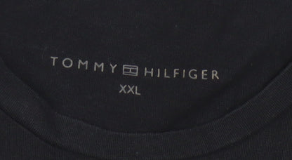 Tommy Hilfiger Women's Black 2XL Cotton Basic T-Shirt