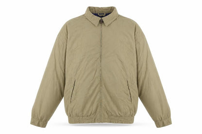 Chaps Men Beige 2XL Polyester Full Zip Lightweight Casual Jacket