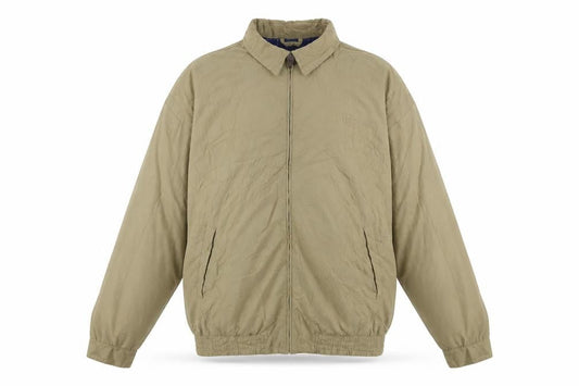Chaps Men Beige 2XL Polyester Full Zip Lightweight Casual Jacket