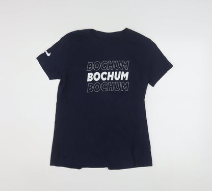 Nike Men's Blue Bochum Graphic Cotton T-Shirt M