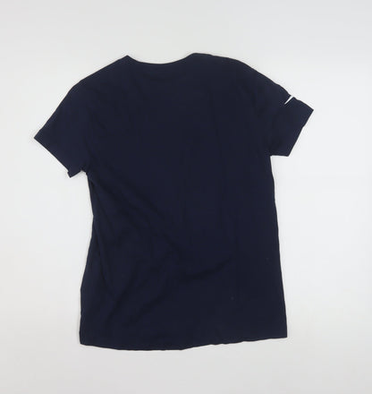 Nike Men's Blue Bochum Graphic Cotton T-Shirt M