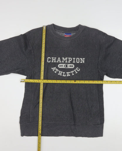 Champion Women's Grey Athletic Pullover Sweatshirt M 10/12 Cotton Blend