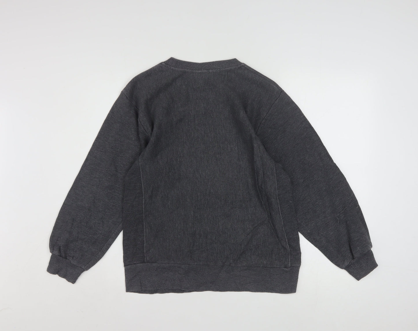 Champion Women's Grey Athletic Pullover Sweatshirt M 10/12 Cotton Blend