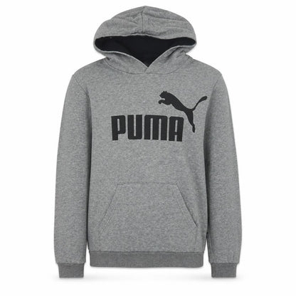 Puma Boys Grey Pullover Hoodie Fleece 13-14 Years Logo Graphic