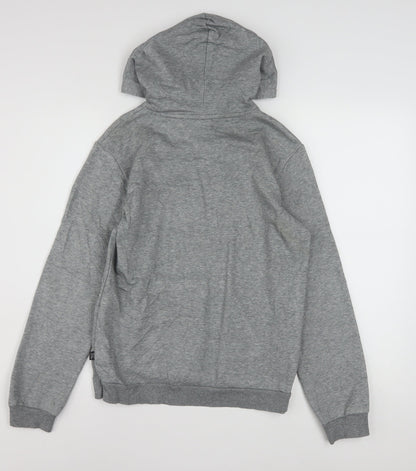 Puma Boys Grey Pullover Hoodie Fleece 13-14 Years Logo Graphic