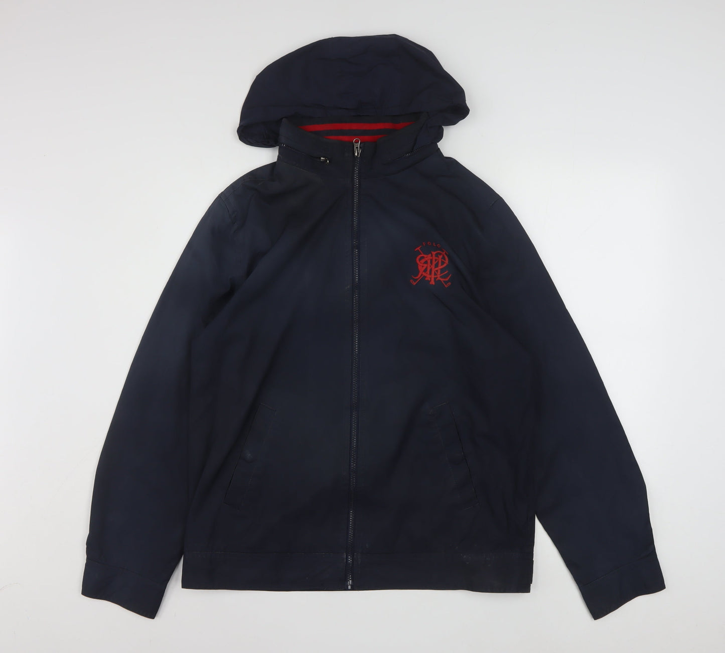 Ralph Lauren Unisex Blue XL Windbreaker Hooded Jacket