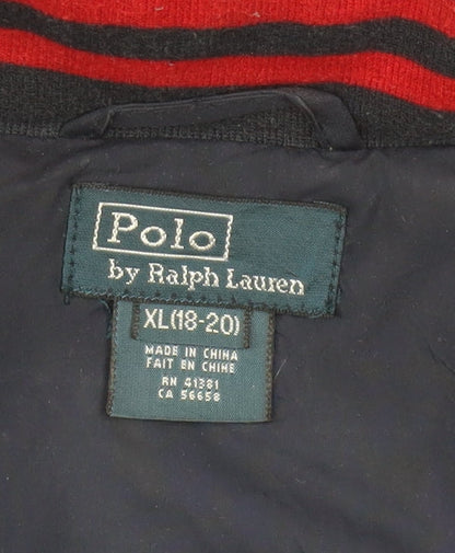 Ralph Lauren Unisex Blue XL Windbreaker Hooded Jacket