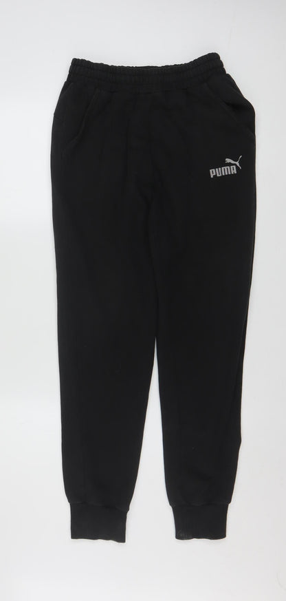 Puma Men’s Black Jogger Sweatpants Size S Regular Fit Activewear