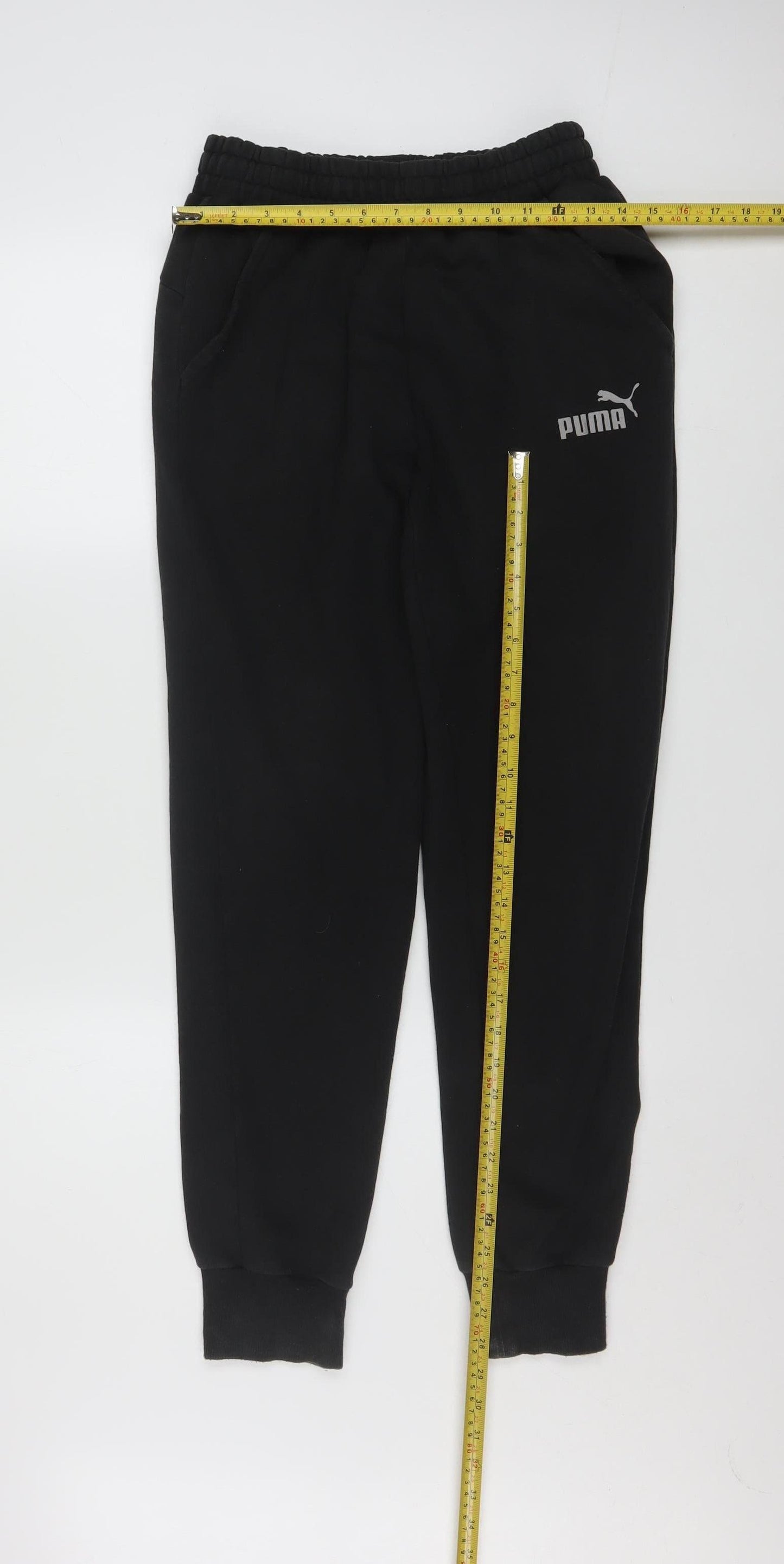 Puma Men’s Black Jogger Sweatpants Size S Regular Fit Activewear