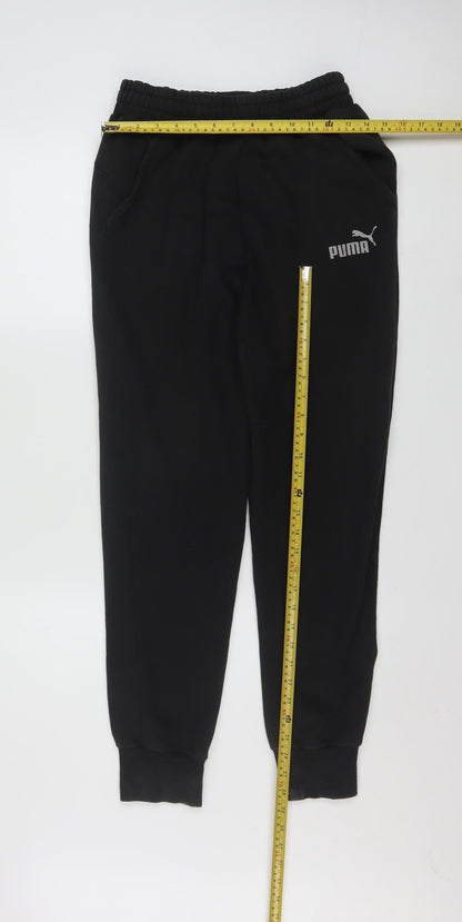 Puma Men’s Black Jogger Sweatpants Size S Regular Fit Activewear