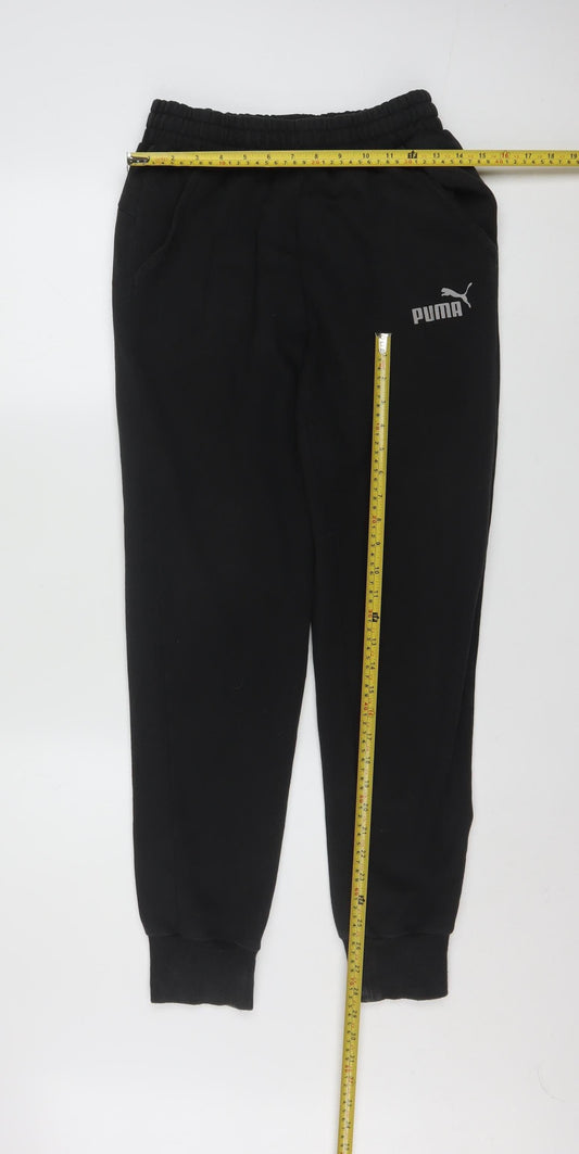 Puma Men’s Black Jogger Sweatpants Size S Regular Fit Activewear