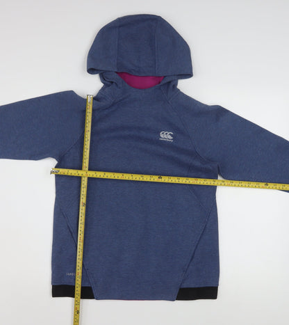 Canterbury Womens Blue Pullover Hoodie Size 12 Vaposhield Sportswear