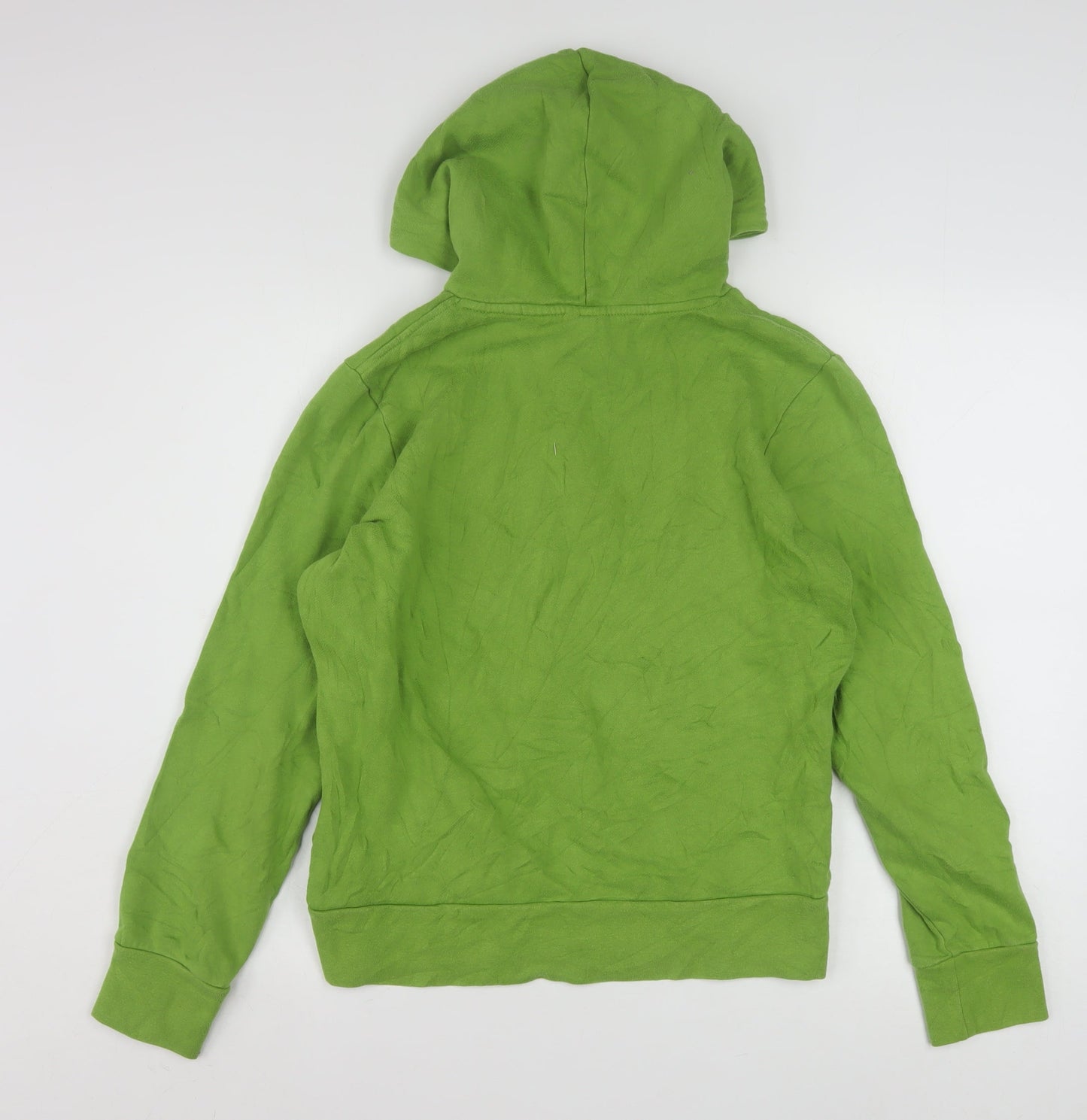 The North Face Womens Green Pullover Hoodie Medium Cotton Blend