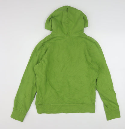 The North Face Womens Green Pullover Hoodie Medium Cotton Blend