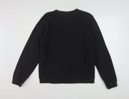 Nike Men's Black Small Crew Neck Pullover Sweatshirt
