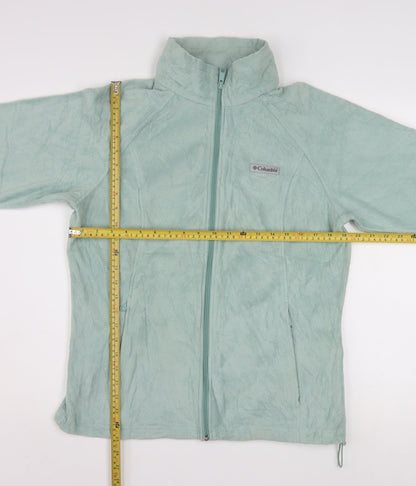 Columbia Women Green L Fleece Full Zip Activewear Jacket