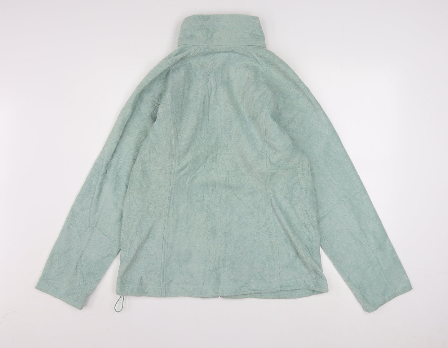 Columbia Women Green L Fleece Full Zip Activewear Jacket