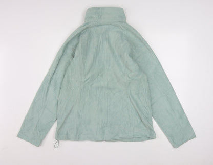 Columbia Women Green L Fleece Full Zip Activewear Jacket