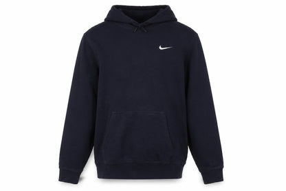 Nike Men's Navy Blue Pullover Hoodie Small Cotton Blend Classic Fit