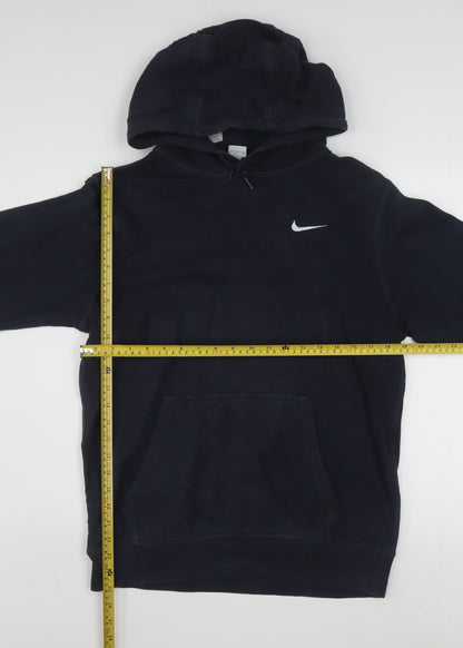 Nike Men's Navy Blue Pullover Hoodie Small Cotton Blend Classic Fit