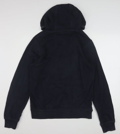 Nike Men's Navy Blue Pullover Hoodie Small Cotton Blend Classic Fit