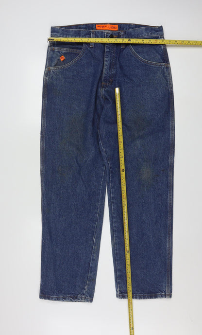 Wrangler FR Riggs Workwear Men’s Blue 34x30 Straight Flame Resistant Jeans