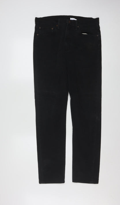 Levi's 522 Men's Black Slim Straight Jeans 31x32 Denim