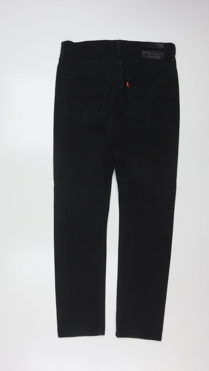 Levi's 522 Men's Black Slim Straight Jeans 31x32 Denim