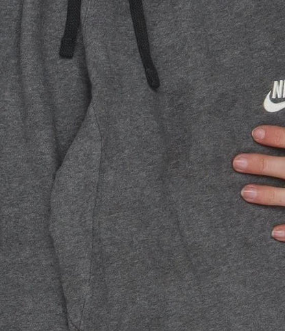 Nike Men's Grey Fleece Sweatpants M Regular Fit Drawstring Activewear