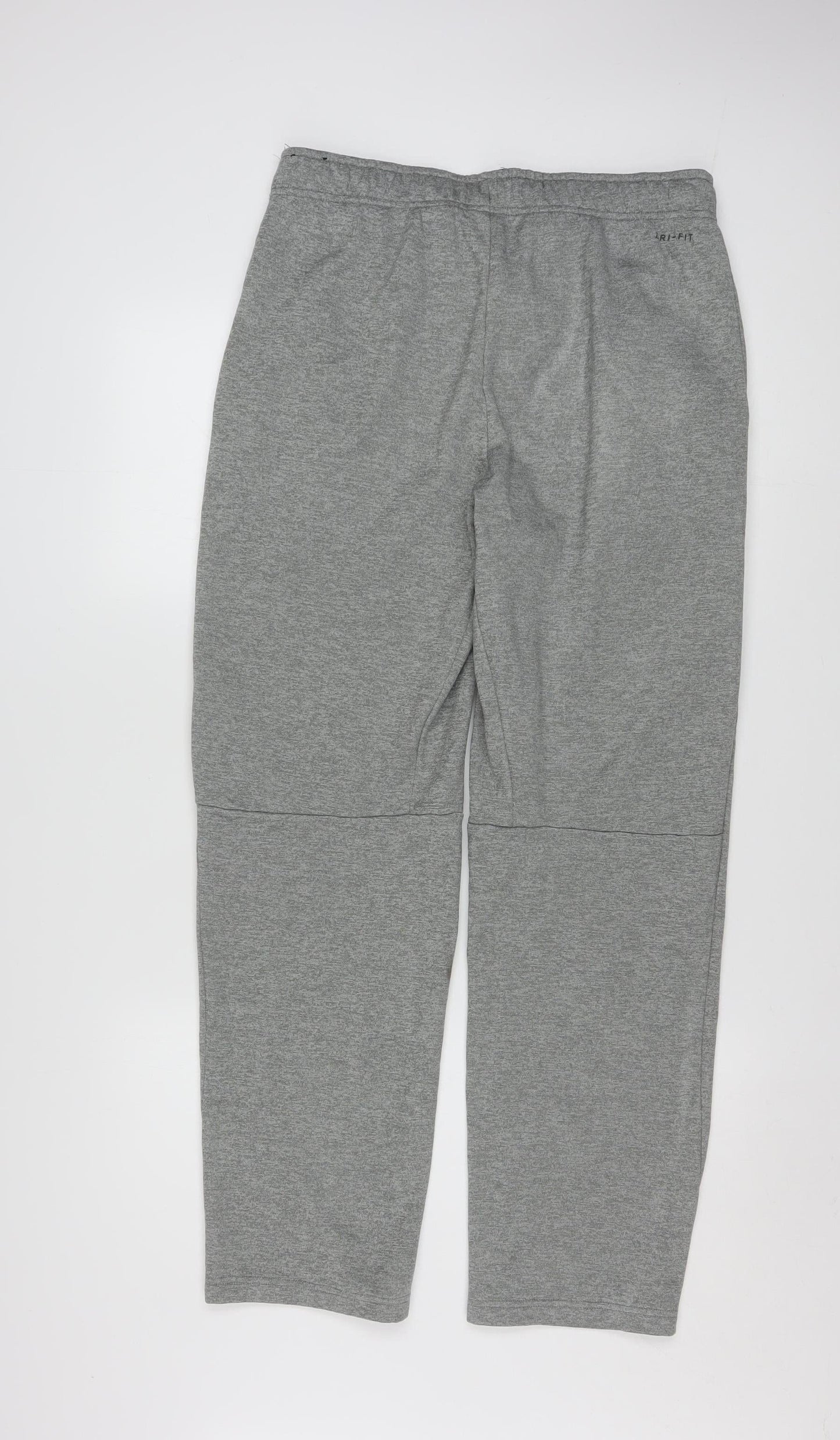 Nike Men's Grey Dri-FIT Tapered Jogger Trousers Size S