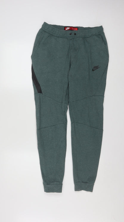 Nike Men's Green Jogger Sweatpants Size S Regular Fit Cotton Blend