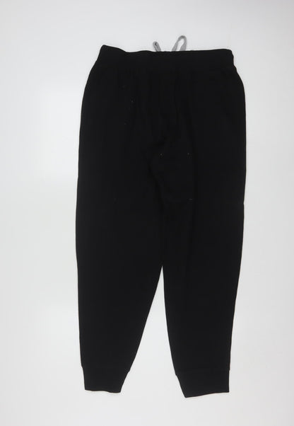FILA Men's Black Jogger Sweatpants L Jersey Cotton Blend