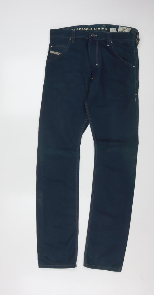 Diesel Men's Blue Krooley Slim Fit Jeans W28 L32 Denim