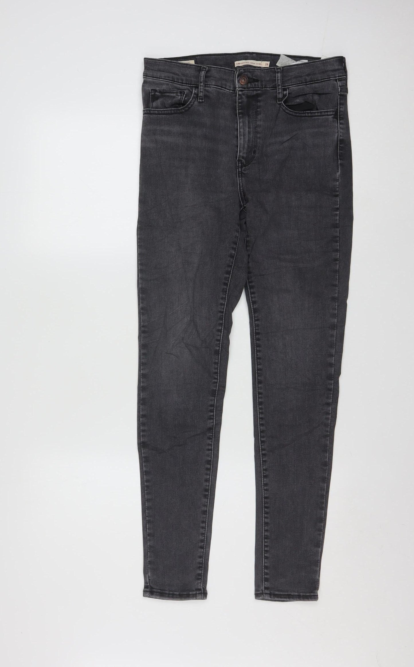 Levi's Women Grey 720 High Rise Super Skinny Jeans Size 28