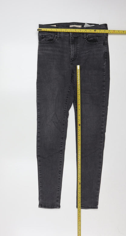 Levi's Women Grey 720 High Rise Super Skinny Jeans Size 28