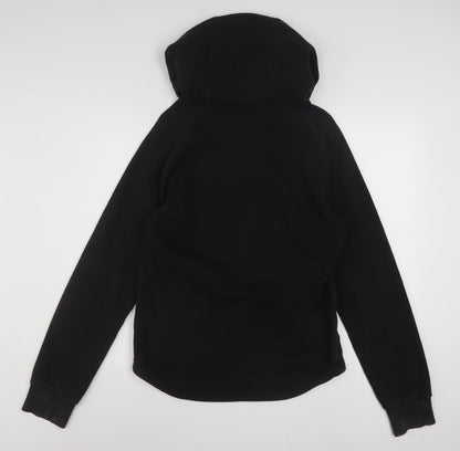 Reebok Men’s Black XS Pullover Hoodie Fleece Cotton Blend