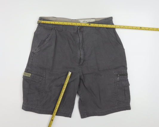 WRG Jeans Co Men’s Grey Cargo Shorts Size 36 Cotton Casual