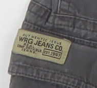 WRG Jeans Co Men’s Grey Cargo Shorts Size 36 Cotton Casual