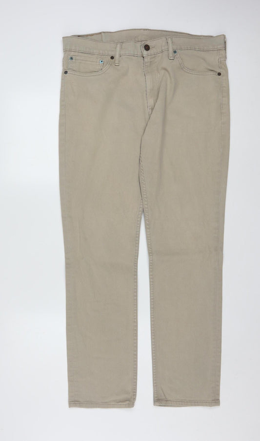 Levi Strauss Men's Beige 511 Slim Fit Chino Jeans W36 L32