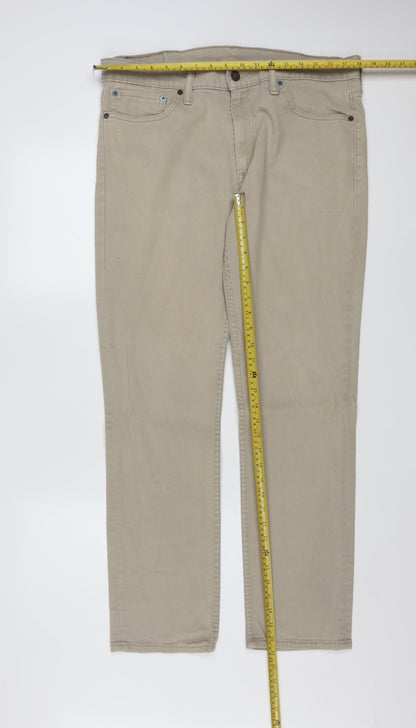 Levi Strauss Men's Beige 511 Slim Fit Chino Jeans W36 L32