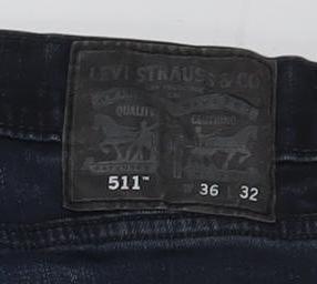 Levi Strauss 511 Men's Blue Slim Denim Jeans 36x32