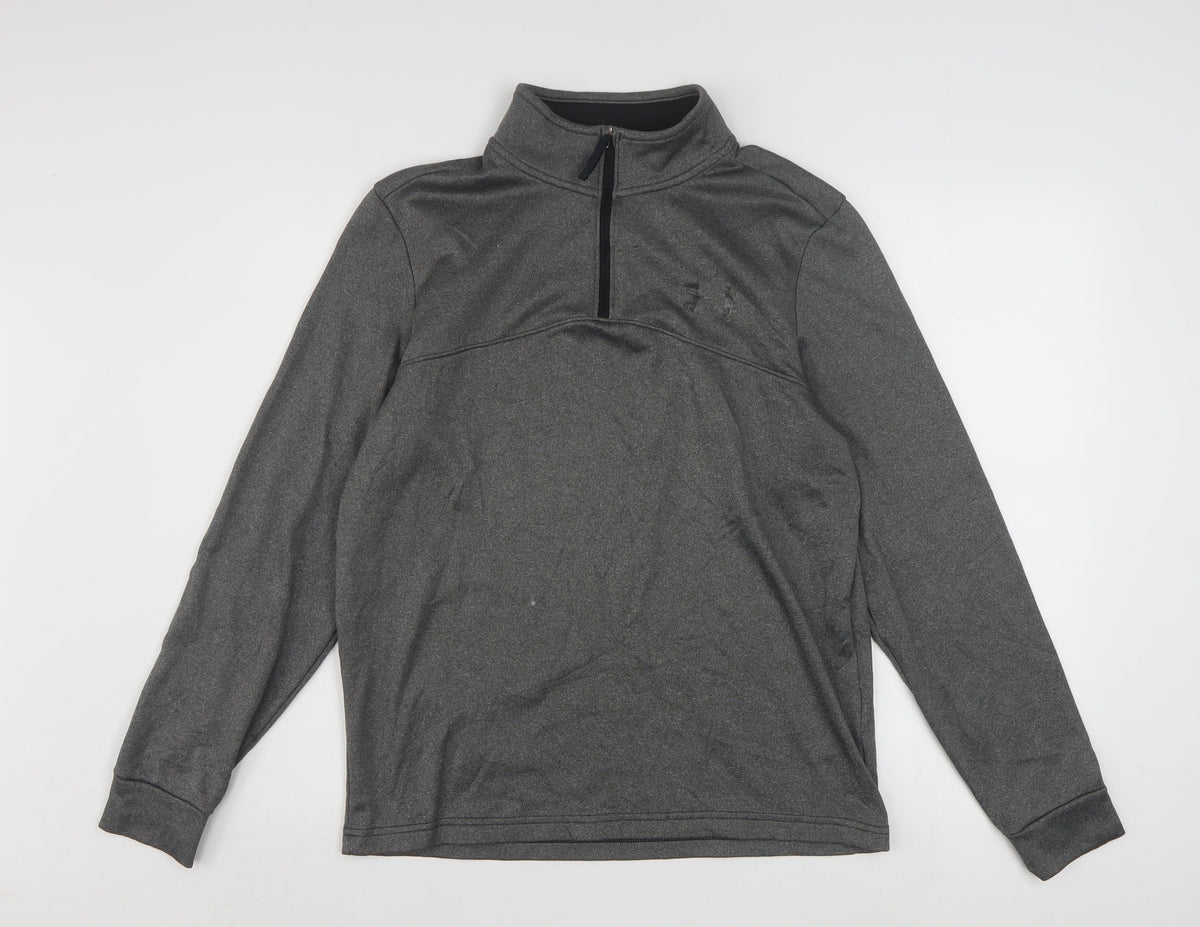 Under Armour Men’s Grey 1/2 Zip ColdGear Pullover Sweatshirt Size S