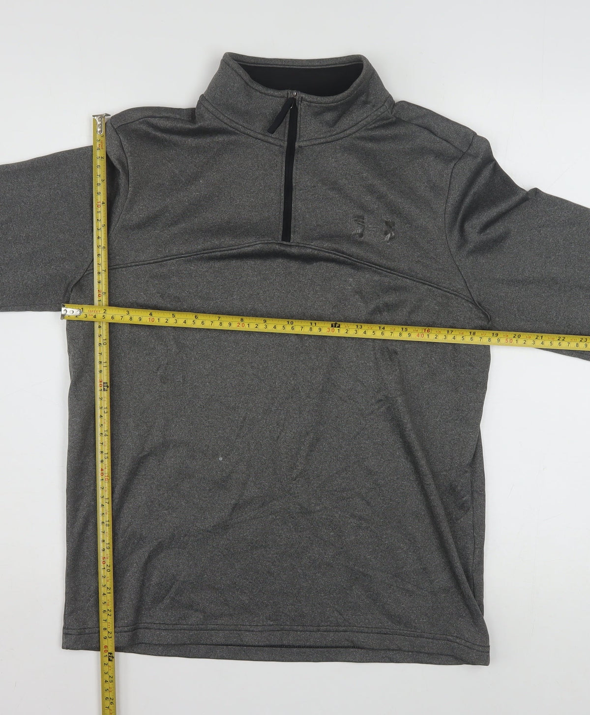 Under Armour Men’s Grey 1/2 Zip ColdGear Pullover Sweatshirt Size S