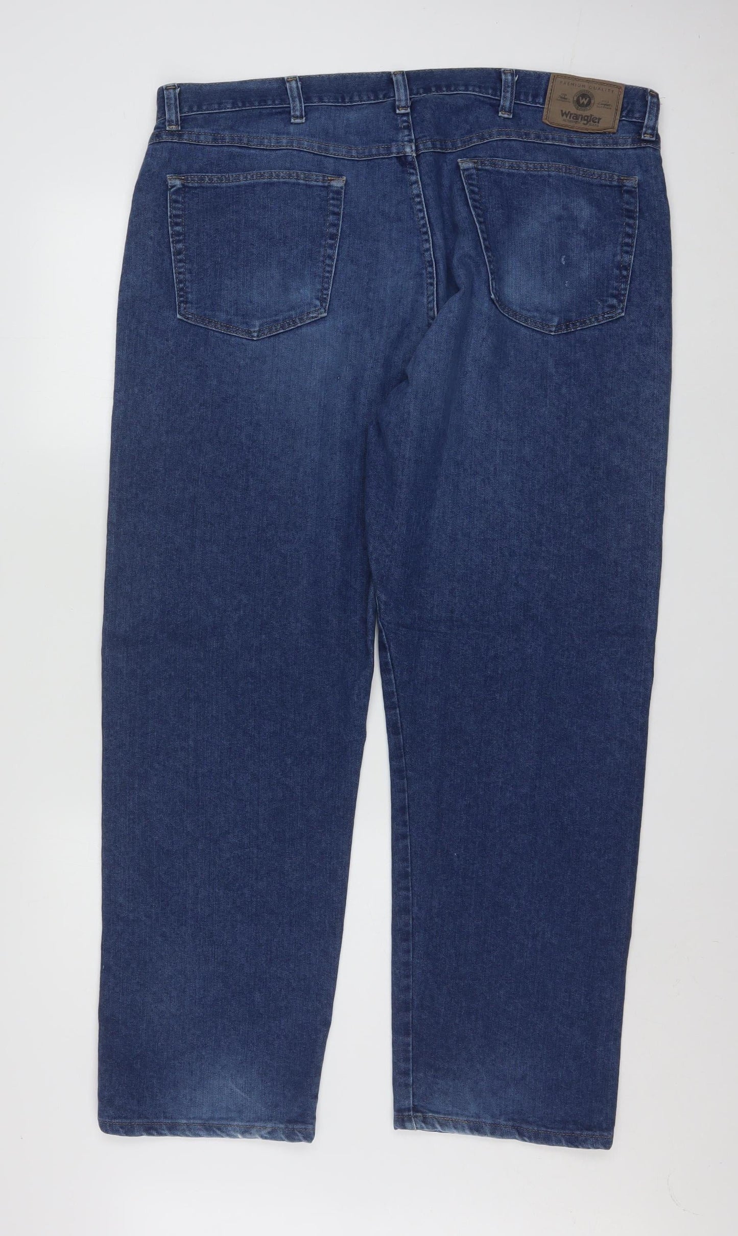Wrangler Men's Blue Regular Fit Straight Leg Jeans 40x30