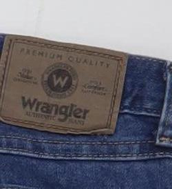 Wrangler Men's Blue Regular Fit Straight Leg Jeans 40x30