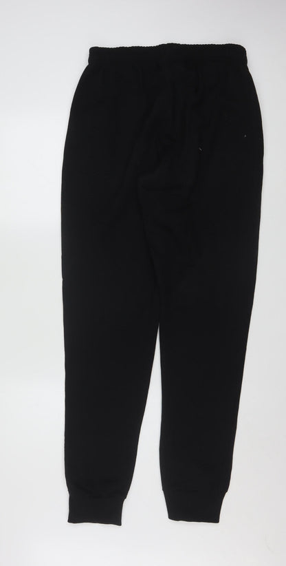 Champion Men's Black Fleece Jogger Trousers L Regular Fit